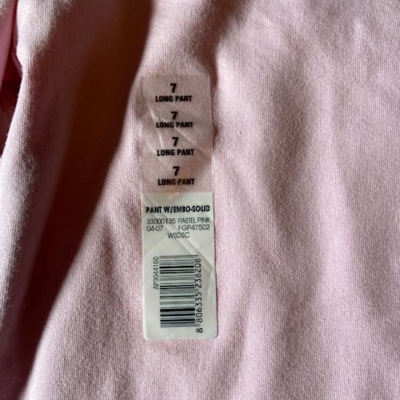 2/$25 Faded Glory Stretch Pink Comfy Pants Girls Size 7 NWOT - Picture 6 of 11